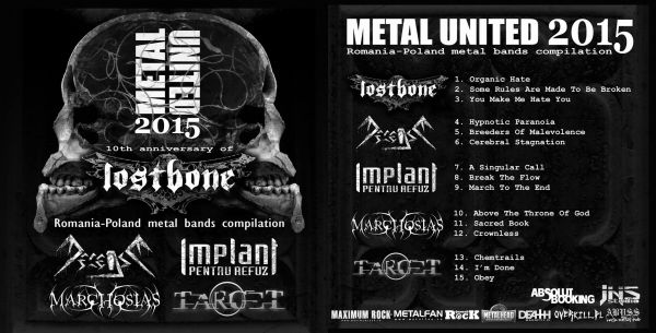 Formatiile romanesti sunt apreciate pe compilatia internationala „Metal United 2015”